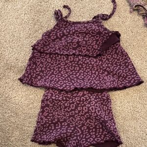 Kate Quinn Purple Animal Print Set